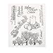 Whitelotous Clear Stamp for DIY Scrapbooking Album Paper Cards Making Decoration (Christmas Wishes)