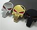 3D Punisher Decal,Chrome Car motorcycle Truck Metal Skull Sticker,Car Decals Stickers (Black)