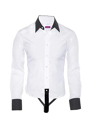 Zamani STRYPS Der ultimative Hemd-Halter Herren Schwarz