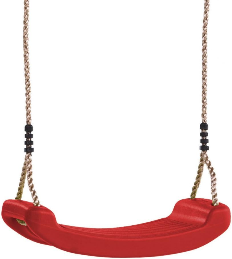 WICKEY Childrens Swing seat Garden Swing Toddler Swinging Swinging Board, red