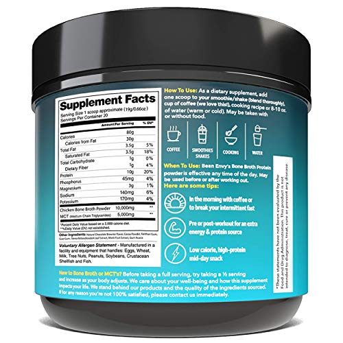 image for Bean Envy Bone Broth Protein Powder + MCT Oil + Prebiotic Acacia Fiber
