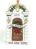 Personalized New First Holly Door Home Christmas Ornament 2019