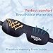 Sleep Mask by Sonvera With Silicone Ear Plugs, Breathable 3D Contoured Eye Mask, Comfort Sleeping Night Masks, Best Eye Cover, Blindfold, Beauty Travel Blackout Eye Masks for Women & Men Black