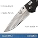 Benchmade 551 Griptilian Plain Drop-Point Satin Finish Knife (Black Nylon Handle)