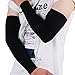 Arm Sleeve,iGreely Outdoor Sports Bike Cycling Compression Armband for Basketball Football Baseball Shooting Arms Protector Breathable Lycra UV Protection Arm Sleeves -1 Pair (Black)