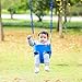 FUNMILY Toddler Swing Seat, High Back Full Bucket Swing with 60 inch Plastic Coated Swing Chains & 2 Snap Hooks Fully Assembled Swing Set (Blue)