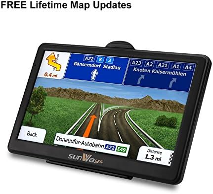 GPS Navigation for Car, 7 Inch Car GPS Navigation System 8GB Touch Screen Vehicle GPS Navigator with Lifetime Map Update