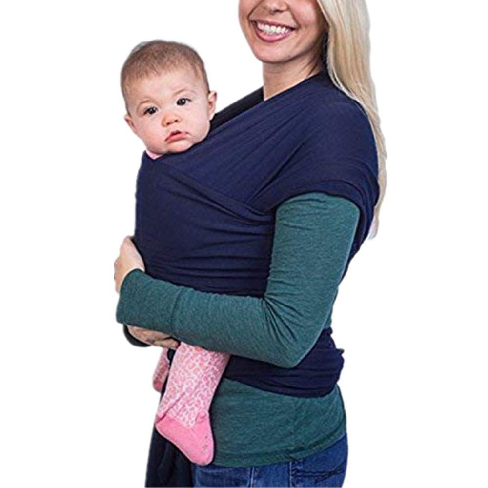VOARGE Elastic Baby Sling for Newborns and Toddlers, Baby Sling for Newborns, Within 16 kg, Dark Blue