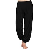 AvaCostume Women's Modal Yoga Pants Loose Harem Pants Soft Pilates Dance Joggers Lightweight Lounge Pajama Bottoms