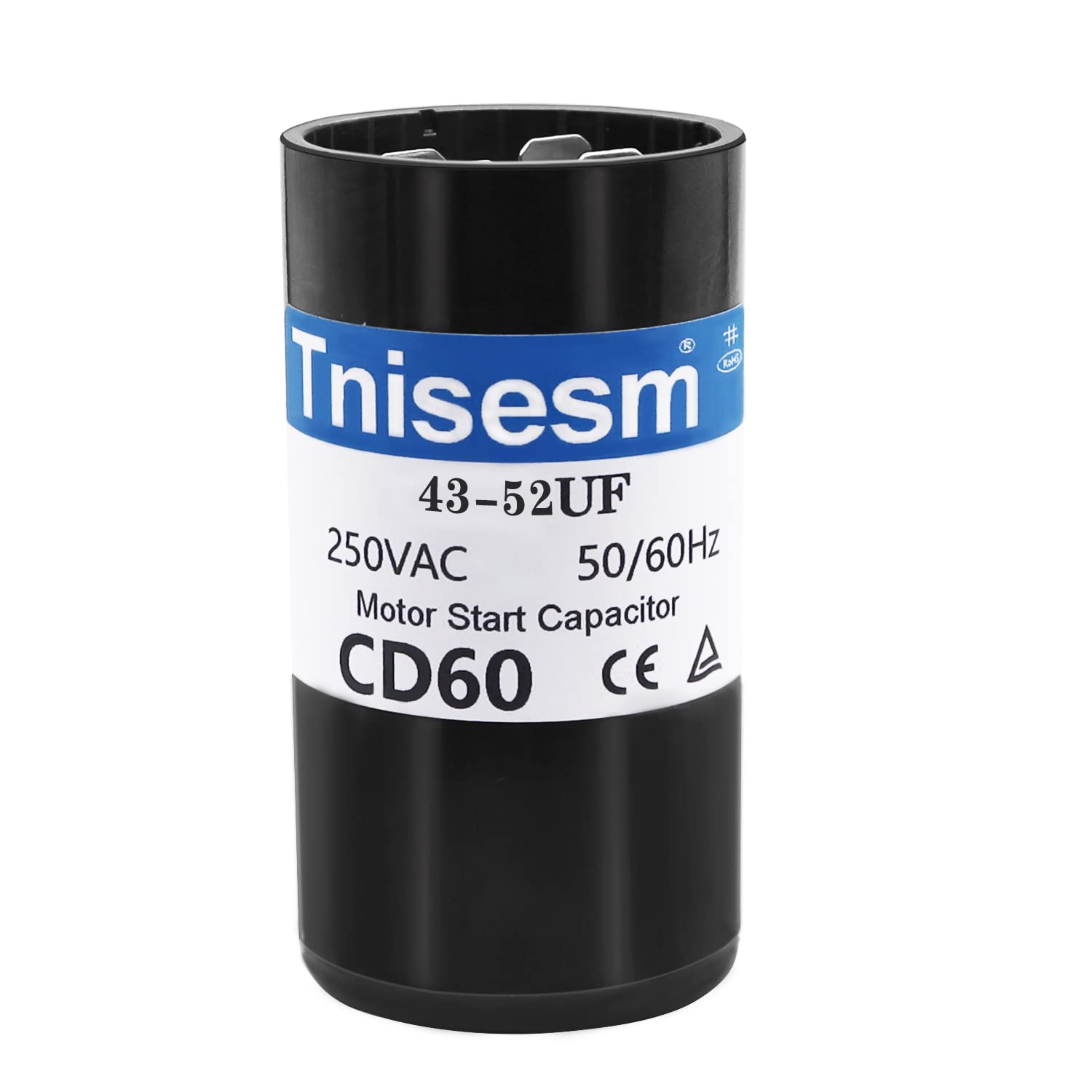 Photo 1 of Tnisesm Motor Start Capacitor 43-52 uF 43-52 MFD AC 250V 50/60Hz Pump Start Capacitor