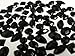 CraftbuddyUS 80 Black Faceted Acrylic Sew On, Stick on Diamante Crystal Rhinestone Gems