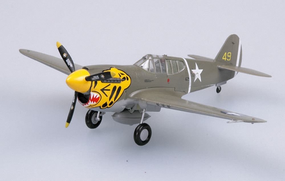 Easy Model 1:72 Scale P-40E Tomahawk 11FS 343FG 1942" Model Kit