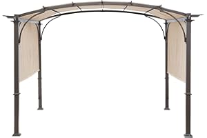 ONTHEWAY Universal Doubleton Steel Pergola Replacement Cover for Pergola Structures L-PG080PST, 80''x 205'' (Beige)