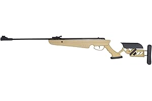 SOFT AIR USA Swiss Arms TG-1 Break Barrel 4.5mm/0.177 Cal Airsoft Rifle with 4x32 Scope, Tan, 900 FPS