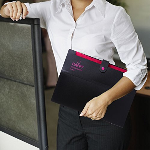 image for IDOMIK Expanding File Folders 12 - Pocket, Accordion Document Organize