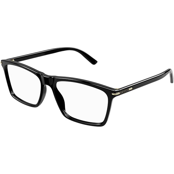 Amazon.com: Gucci Eyeglasses GG 0424 O- 005 BLACK /, 58-16-145