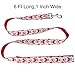 Itery Christmas Cheer Strong Durable Dog Leash Strap for Puppy Pet--6 Feet Long, 1 Inch Wide (Santa Claus)