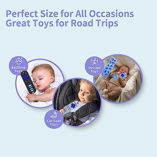 Baby Teether Toy, TV Remote Control Shape Teething Baby Toys for Infants, Baby Chew Remote Teether Toys for Babies 3-18 Months,BPA Free (Pink)