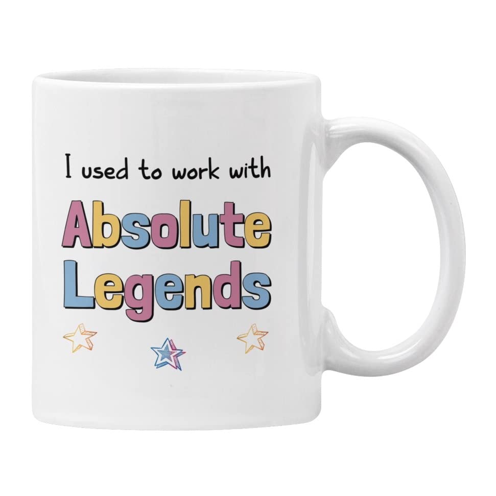 Leaving Gift Mug, I Used to Work with Absolute Legends Cup (White)