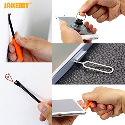 Jakemy 1/4-Inch Dual Drive Ratcheting Screwdriver Set (Wrench) , Magnetic Driver Kit, Professional Repair Tool Kit for iPhone, iPad, Cell Phone, Tablet, PC, Laptop, MacBook, Electronics Disassembly