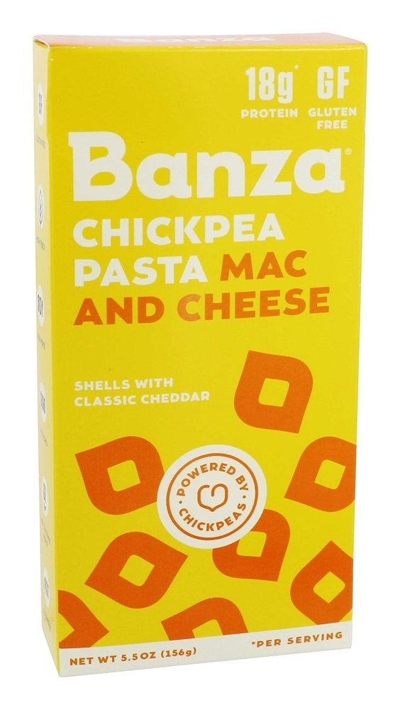 BANZA Chickpea Pasta Mac & Cheese, Shells & Cheddar, 6