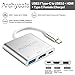 ARCHYCALS USB C to HDMI 4K USB C Adapter 3 in 1 Digital Multiport USB 3.1 with USB 3.0 Port and USB C Charge Port for 2016 MacBook Pro, Chromebook Pixel, Samsung S8,S8 Plus and More USB C Devices