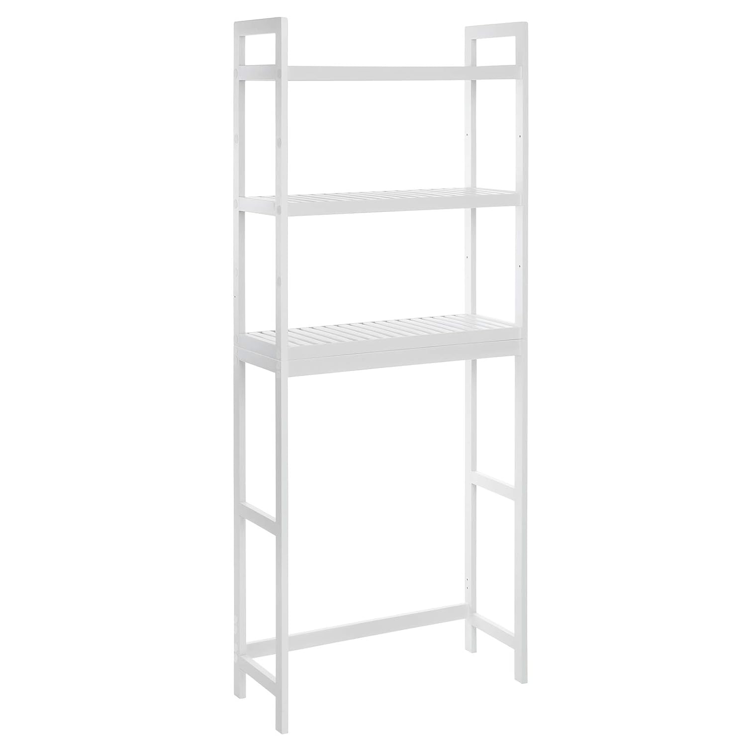 Best Songmics Bamboo Ladder White