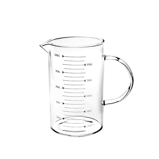 Tea cup Taza medidora con escala Taza de leche vidrio resistente ...