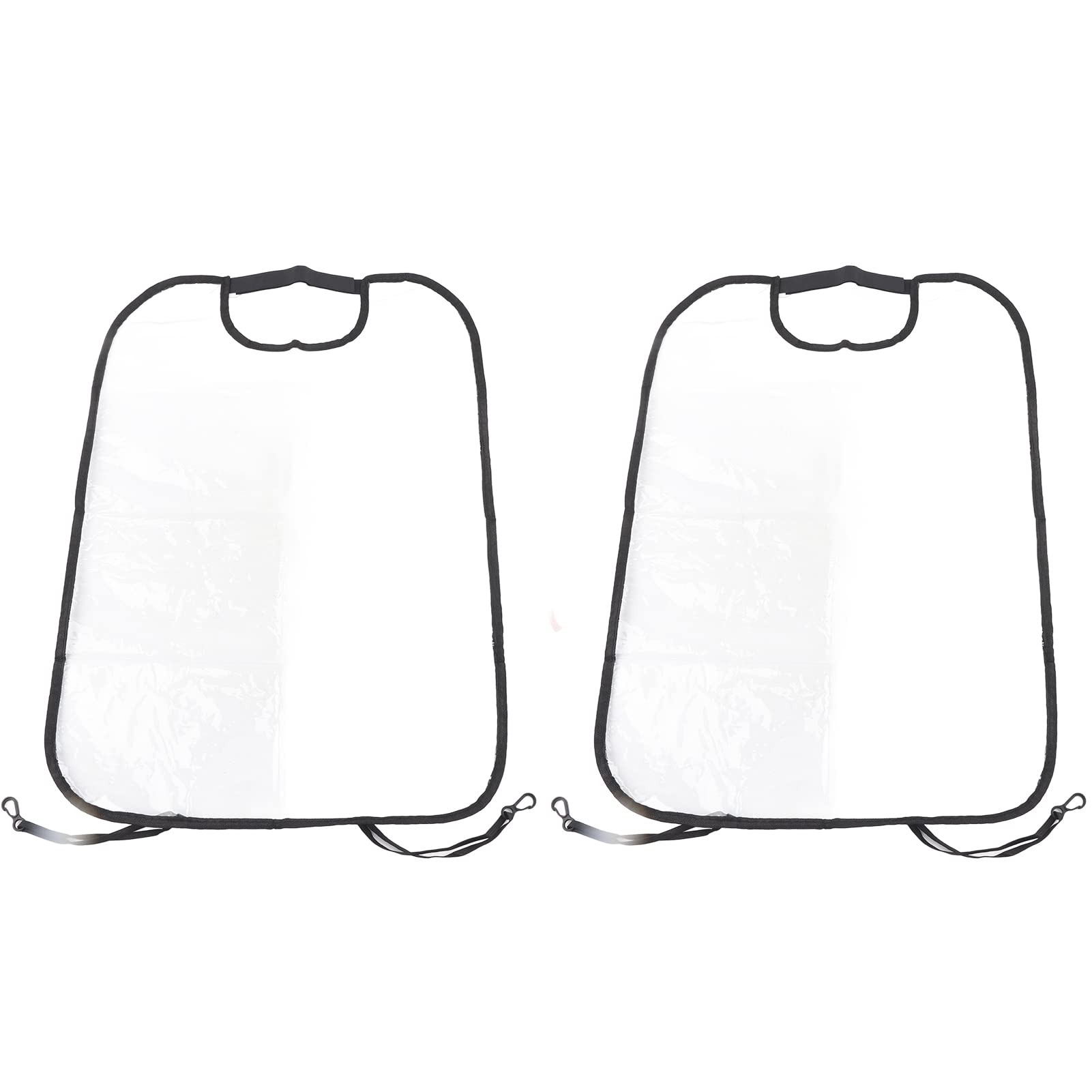 Qiilu Seat Back Cleaning Cover, 2pcs Thicken Seat Back Protector Transparent Cover Child Baby Mat Large Size Clean Keep for Car Truck SUV