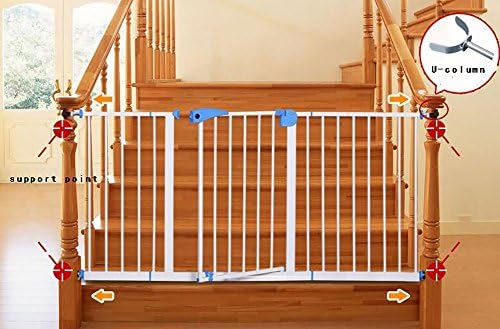 Extra Wide Safety Gate Dog Safety Gate Large Baby Playpen Retractable Baby Gate Baby Gate With Door (Size : 112-120cm)