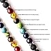 PWMEN Lava Bracelet,Mala Beads OM Buddha Pendant 7 Chakra Tibetan Buddhist Lava Rock Essential Oil Diffuser Meditation Wrap Necklace Bracelets(Lava,OM Buddha)