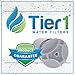 Tier1 FM-15RA Comparable Replacement Faucet Filter Cartridge for Culligan FM-F15A Level 3 Faucet Filter System (3-Pack)