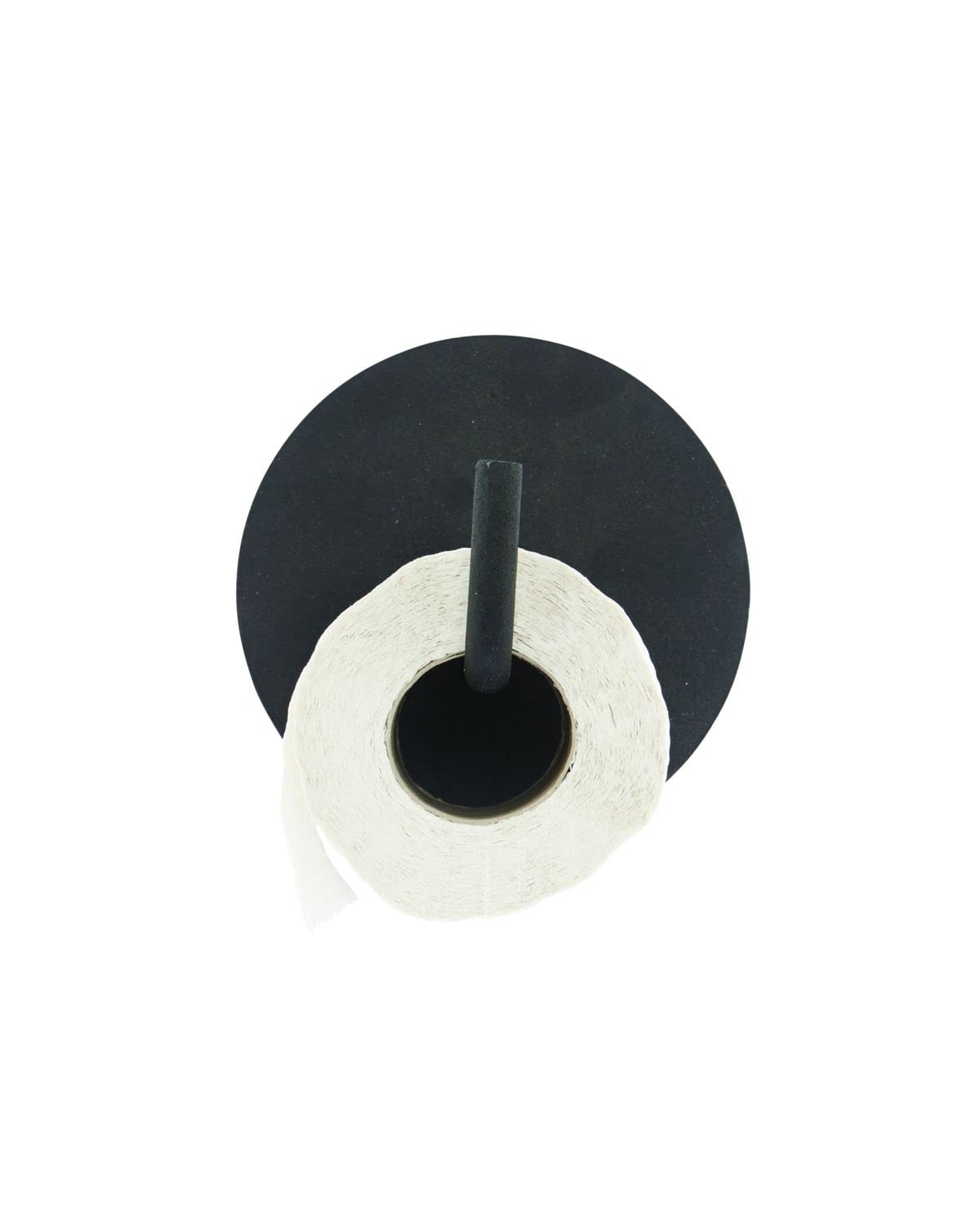 House Doctor Toilet Paper Holder Text, Black, 12.5 x 13 cm — image 1