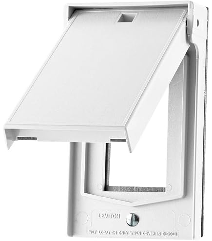 Leviton Weatherproof Cover, 1-Gang for Decora, GFCI, Duplex, or Single Receptacle (Includes Leviton Weatherproof Cover, 1-Gang for Decora, GFCI, Duplex, or Single Receptacle (Includes