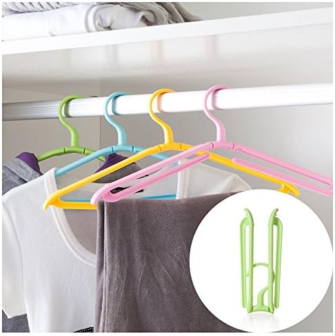 Latom Fodable Clothes Hanger, Pack of 4 Plastic Portable Folding Travel Hanger