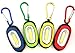 【2 Pack】Elecrainbow Magnetic Pocket Key Chain Flashlight/ COB Super Brightness with Carabiner, Red & Yellow