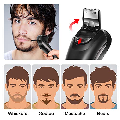 Hatteker Electric Shaver for Men Rotary Shaver Electric Razor Wet Dry