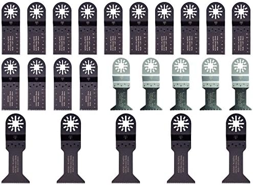 24 x ToolTekNics OMT Saw Blades for Bosch, Makita, Fein Multimaster, Milwaukee, Skil, Black &amp; Decker, Porter Cable, Rockwell, Chicago, Stanley, Craftsman Oscillating Accessories