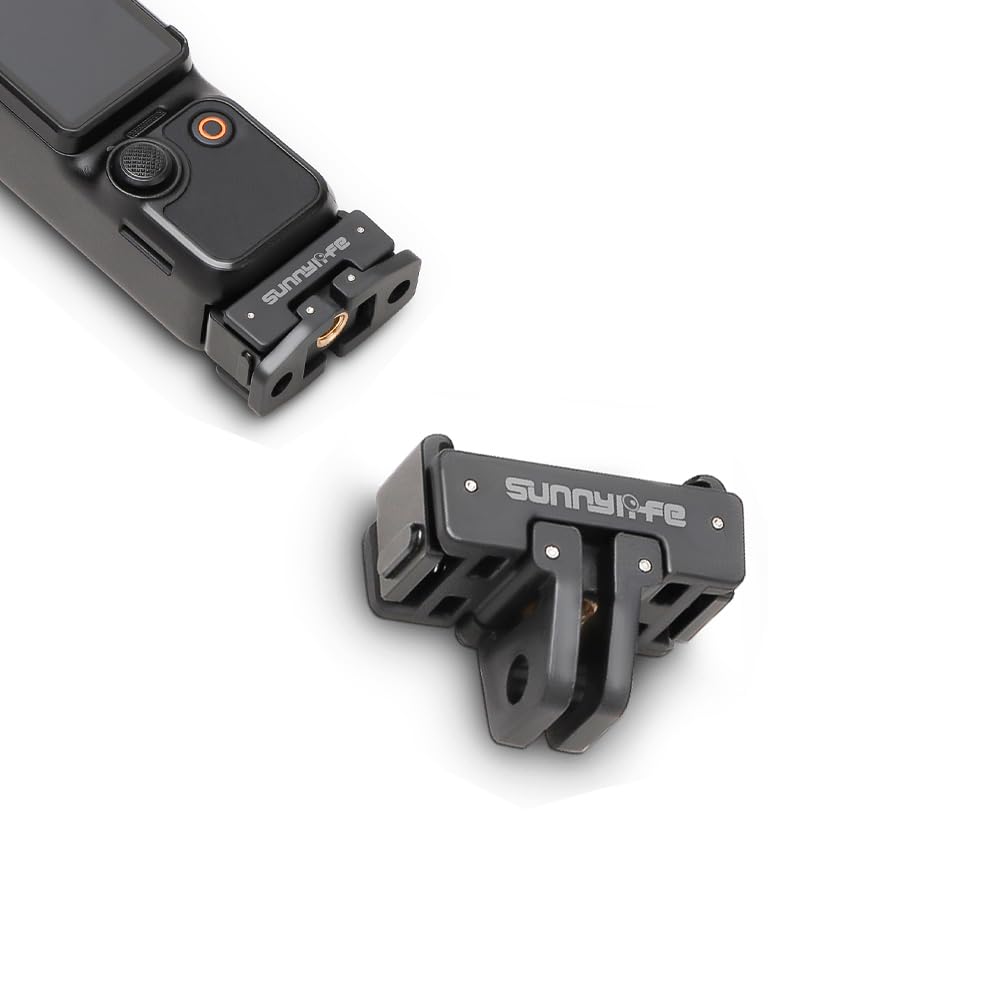 Lokyoyo Foldable Quick-Release Adapter for DJI Osmo Pocket 3 - Tripod-Ready 1/4 Screw, Works with Pocket 3 Accessories