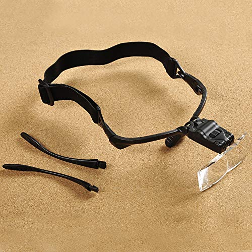 Microscopes & Endoscope,Maserfaliw Magnifier,Beileshi 1.0/1.5/2.0/2.5/3.5X Headband LED Light Magnifier Magnifying Loupe