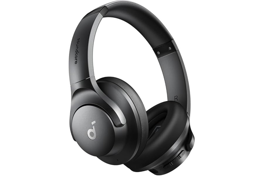 Soundcore by Anker Q20i Hybrid Active Noise Cancelling Headphones, Wireless Over-Ear Bluetooth, 40H Long ANC Playtime, Hi-Res