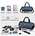 Cool NEW! Duffel Style Carry On Sports Travel Bag with Shoulder Strap, Zippered Compartments