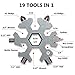 Homemaxt Easy N Genius-FEX 18-in-1 Steel Snowflakes Multi-Tool-18-in-1 Stainless Multi, 18 in 1 Incredible Tool