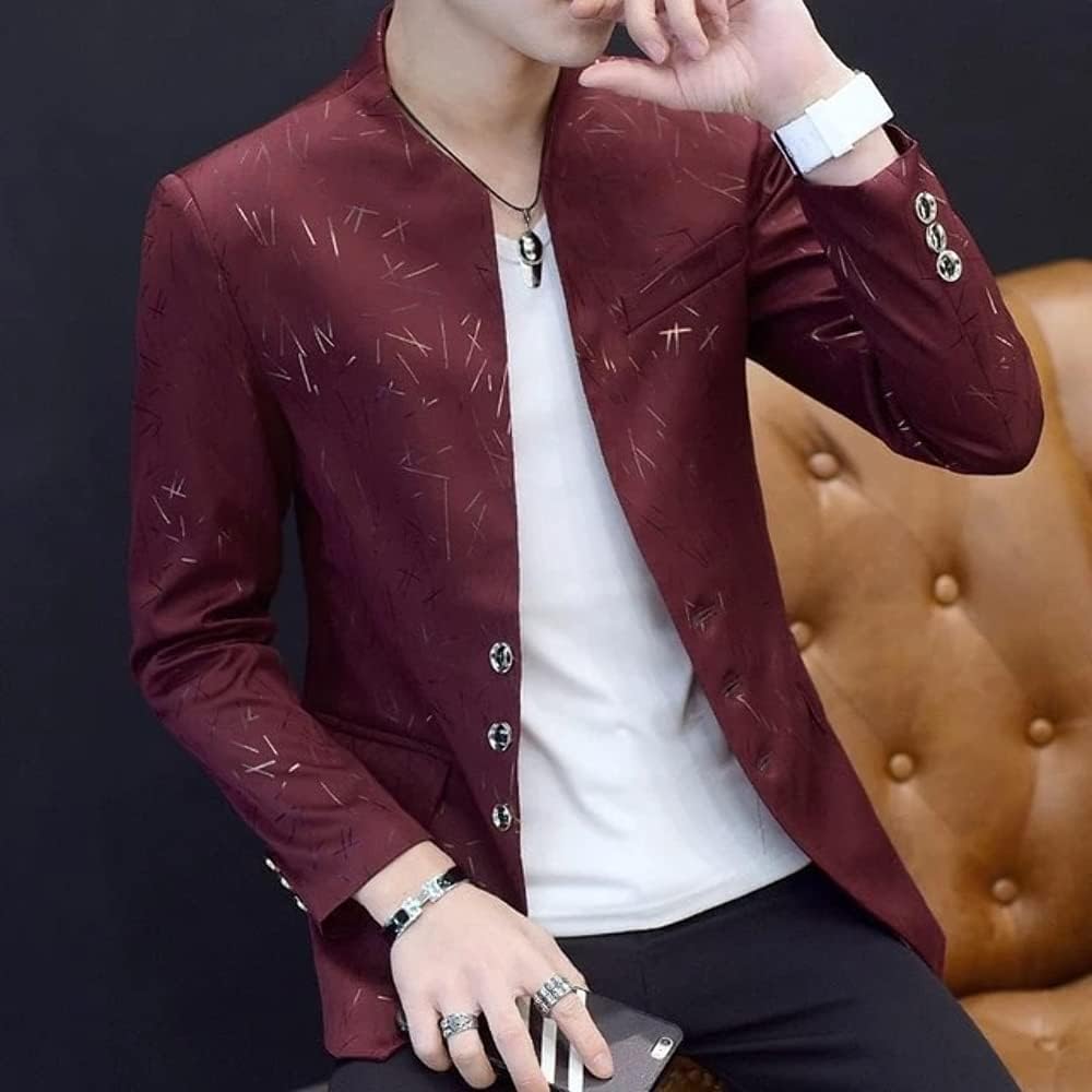 Acetate Men's Wine Slim Fit Blazer 7815 Wine Red Blazer XL Amazon.co