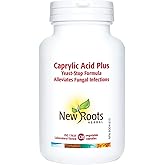 New Roots Herbal Caprylic Acid Plus, Supports Intestinal Balance & Gut Health, Yeast Stop Formula, Microbiome Support, 120 Ve