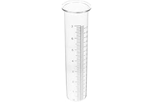SHINEOFI Rain Gauge Glass Tube: 7in Large Replacement Water Measure - Decorative Outdoor Rain Gauge for