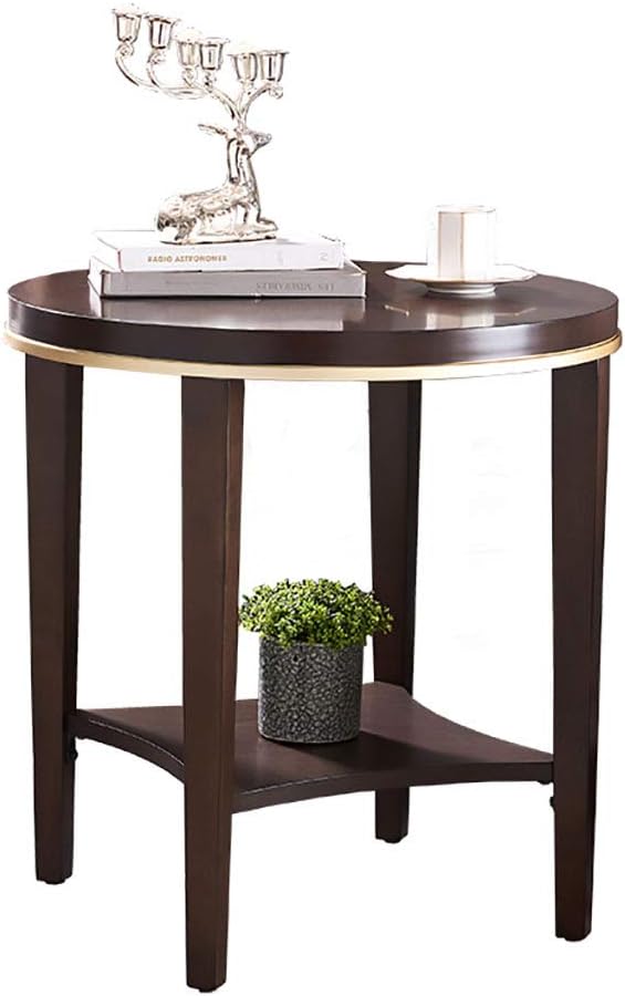 LWZ Mesa Auxiliar Redonda pequeña, lámpara de sofá Retro, mesas