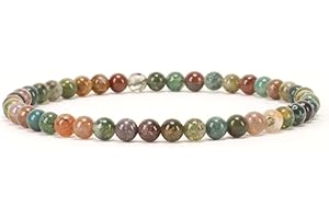 Cherry Tree Collection - Small, Medium, Large Sizes - Gemstone Beaded Bracelets For Women and Men - 4mm Round Beads