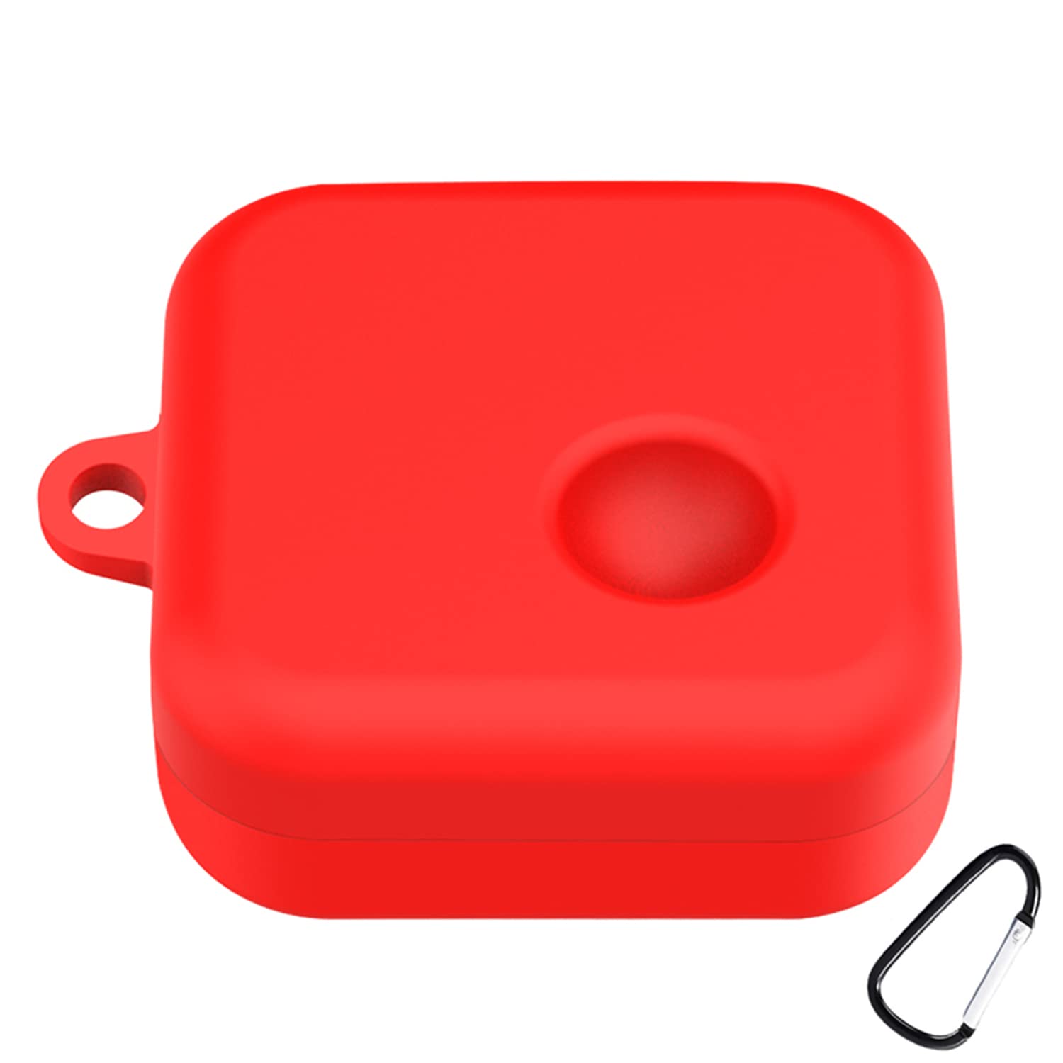 SEIAIYG Case for Nothing Ear (2), Lightweight Soft Silicone Shockproof Earphone Protective Case Cover with Carabiner for Nothing Ear (2), Red — image 1
