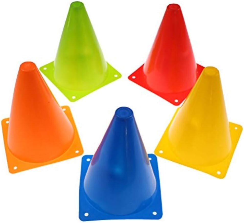 Leilaert 7 Inch Training Cones 10 Pcs Training Traffic Cones